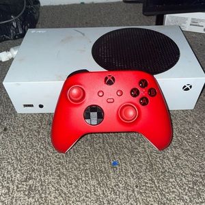 Xbox One Series S with Red Wireless controller 🎮